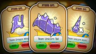 NEW RARE PROMO CODE on ANIMAL JAM Team Dragon and Unicorn Items [upl. by Liebermann]