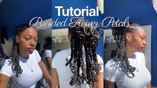 Braided Loc Petals Tutorial [upl. by Sibbie177]