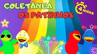 COLETÂNEA MÚSICAS INFANTIS COM OS PATINHOS COLORIDOS 🦆♥️ DesenhoBrinquedoKids [upl. by Ingraham]