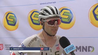 MARC HIRSCHI INTERVIEW AT THE FINISH  Czech Tour – STAGE 2 Zlín – Pustevny [upl. by Thedric]