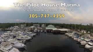 Pilot House Marina Key Largo FL  feat Waterfront Dining Glass Bottom Tiki Bar [upl. by Carina]