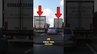 Two Trucks Teaming Up Against Eager Car 😂 dashcam autobahn truckdriver [upl. by Amend793]