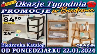 𝐁𝐈𝐄𝐃𝐑𝐎𝐍𝐊𝐀 🐞 Nowa Gazetka Od 22012024  Okazje i promocje tygodnia w Biedronce – Katalog Biedronki [upl. by Nyram]