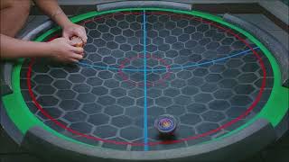 No Music  WORLD SPRIGGAN vs BRAVE VALKYRIE  ON REAL LIFE BEYBLADE STADIUM [upl. by O'Grady]