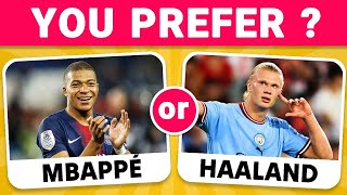 WHICH FOOTBALL PLAYER DO YOU PREFER ⚽️ MESSI OR RONALDO [upl. by Alyson]