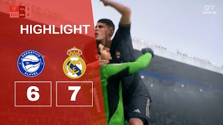 LA LIGA EA SPORTS Deportivo Alaves vs Real Madrid FC 24 manager career [upl. by Keen513]