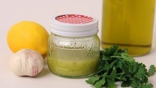 Lemon amp Garlic Vinaigrette Recipe  Laura Vitale  Laura in the Kitchen Episode 430 [upl. by Tristis]