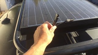 Sprinter Van DIY Solar Panel And Solar Charger Install [upl. by Hanway]