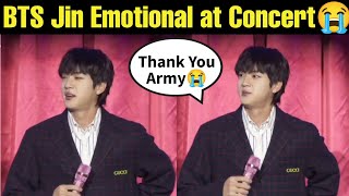 Crying BTS Jin Emotional at Concert 😭 BTS Jin Day 2 Concert Live Weverse 💜 BTS Jin Happy Concert 💜 [upl. by Nivets]