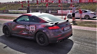 Audi TT RS vs Giulia Quadrifoglio vs Mercedes AMG E63s vs BMW M3 [upl. by Gerek755]