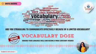 Vocabulary Dose on Radioudaan with RJ Divya Sharma [upl. by Ramedlav]