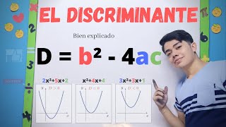 DISCRIMINANTE DE UNA ECUACIÓN CUADRÁTICA  bien explicado [upl. by Mcclees]