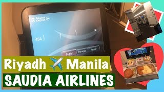 Riyadh to Manila Flight  Saudia Airlines 2018 [upl. by Alenairam807]