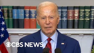 Biden addresses campus protests over war in Gaza  Special Report [upl. by Ennovy884]