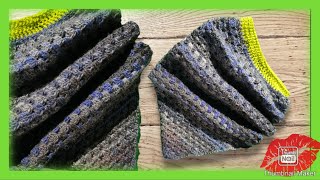 🧶HOW TO crochet neck warmer for beginners👀 [upl. by Auhsej]