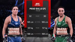 Tatiana Suarez vs Alexa Grasso  EA Sports UFC 5 [upl. by Anselma]