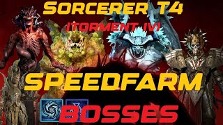 Diablo 4 S6 VoH  Sorcerer T4 TORMENT IV ALL BOSSES incl Lilith FAST [upl. by Sheng]