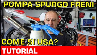 TUTORIAL Spurgo FRENI con POMPA A DEPRESSIONE [upl. by Inavoj]