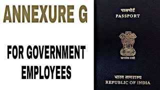 How to fill Annexure “G” for Government Employees to be attached in passport application [upl. by Lennod]