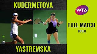 Veronika Kudermetova vs Dayana Yastremska  Full Match  2020 Dubai Round of 32 [upl. by Namilus]