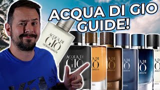 Giorgio Armani Acqua di Gio BUYING GUIDE  Which ADG Is Best For You [upl. by Trebleda]