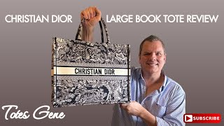 CHRISTIAN DIOR  LARGE BOOK TOTE REVIEW [upl. by Aip710]