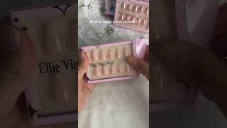 How to apply press on nails💅 nails ellievincynails pressonails billieeilish usa [upl. by Haidebej]