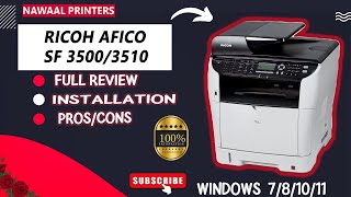 How to install Ricoh Afico SP 35003510 Driver installation 2024  ricoh sp 3500 photocopier 2024 🔥 [upl. by Dlareg402]