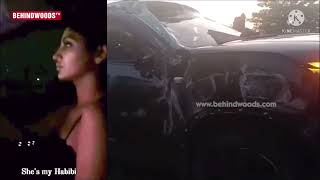 yashika anand car accident video yashika yashika driving [upl. by Notnilc]