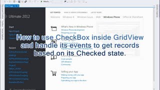 CheckBox inside GridView for Select  Deselect All in ASPNET Webform [upl. by Mickie331]