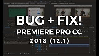 Premiere CC Video Sound Bug  Workaround Fix Premiere Pro 121 Update [upl. by Beaulieu749]