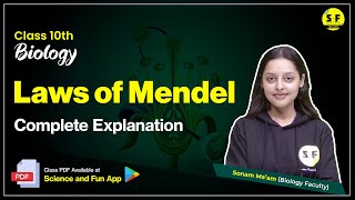 Class 10th Biology Laws of Mendel Quick Recall with Sonam Maam [upl. by Eicyac899]