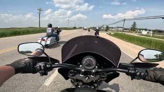 2024 Indian Scout Bobber Sixty Kawasaki Vulcan S Harley Davidson Low Rider S Group Ride Part 1 32 [upl. by Niggem]