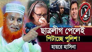 ছাত্রলীগ পেলেই পিটাচ্ছে পুলিশ  মুফতি বজলুর রশিদ মিঞা। bozlur rashid new waz 2024 । Best Bozlur Waz [upl. by Novehs]