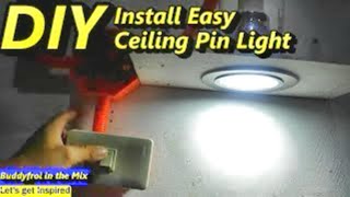 PAANO MAG INSTALL SA CEILING PIN LIGHT [upl. by Lahsram]