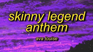 Ava Louise  Skinny Legend Anthem Lyrics  im skinny im winning and all you b are ugly [upl. by Akinhoj]