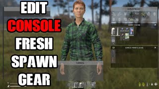 How To Edit amp Change Fresh New Player Spawn Gear Item Loot On DayZ Console amp PC Community Servers [upl. by Jahdai]