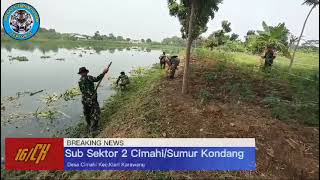 Sektor 16 Citarum Harum SubSub Sektor Laksanakan Pembersihan Bantaran amp Patroli Sungai Citarum [upl. by Acino]