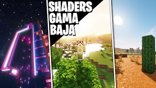 ✅ SHADERS para MINECRAFT GAMA BAJA ✅ [upl. by Philine241]