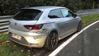 I CRASHED MY LEON CUPRA ON NURBURGRING [upl. by Longawa510]