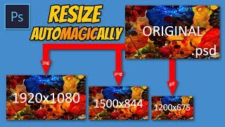 PHOTOSHOP  Automatically Export Multiple Versions of a Single File [upl. by Ainehs496]