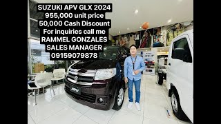 Suzuki Apv glx 2024 dual aircon variant updated promo and cash discount suzukiphilippines [upl. by Kattie]