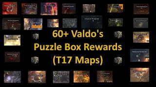 60 POE T17 Map Rewards Valdos Puzzle Box  Singular Reliquary 323 [upl. by Gusba]