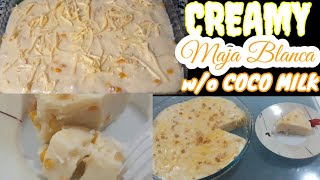 Creamy Maja Blanca without Coco MilkPinoy Delish ala Mimi Style [upl. by Jolanta]