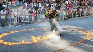 Paulo Martinho  Moto Freestyle  Quemando Rueda Burnout   Tire 1000 degree   2018  BOTICAS [upl. by Shorter234]