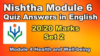 NISHTHA Module 6 Quiz Answers in English  Module 6 Secondary Level Quiz Answers  Set 2 [upl. by Fanchie756]