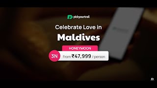 Celebrate Love in Maldives ❤️  Honeymoon Deals 😍  Pickyourtrail 💚 maldives [upl. by Imaj]