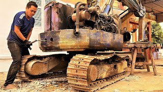 The Genius Mechanic Boy Repaired and Restored the Entire Giant Komasu Excavator in 86 Days No Break [upl. by Aivatnohs]