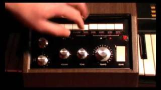 Korg Mini Pops 3  Univox SR55 Demo  Vintage Analog Drum Machine [upl. by Chevalier634]