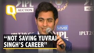 We Arent Saving Yuvraj Singhs Career Mumbai Indians After IPL Auction  The Quint [upl. by Ilaire]